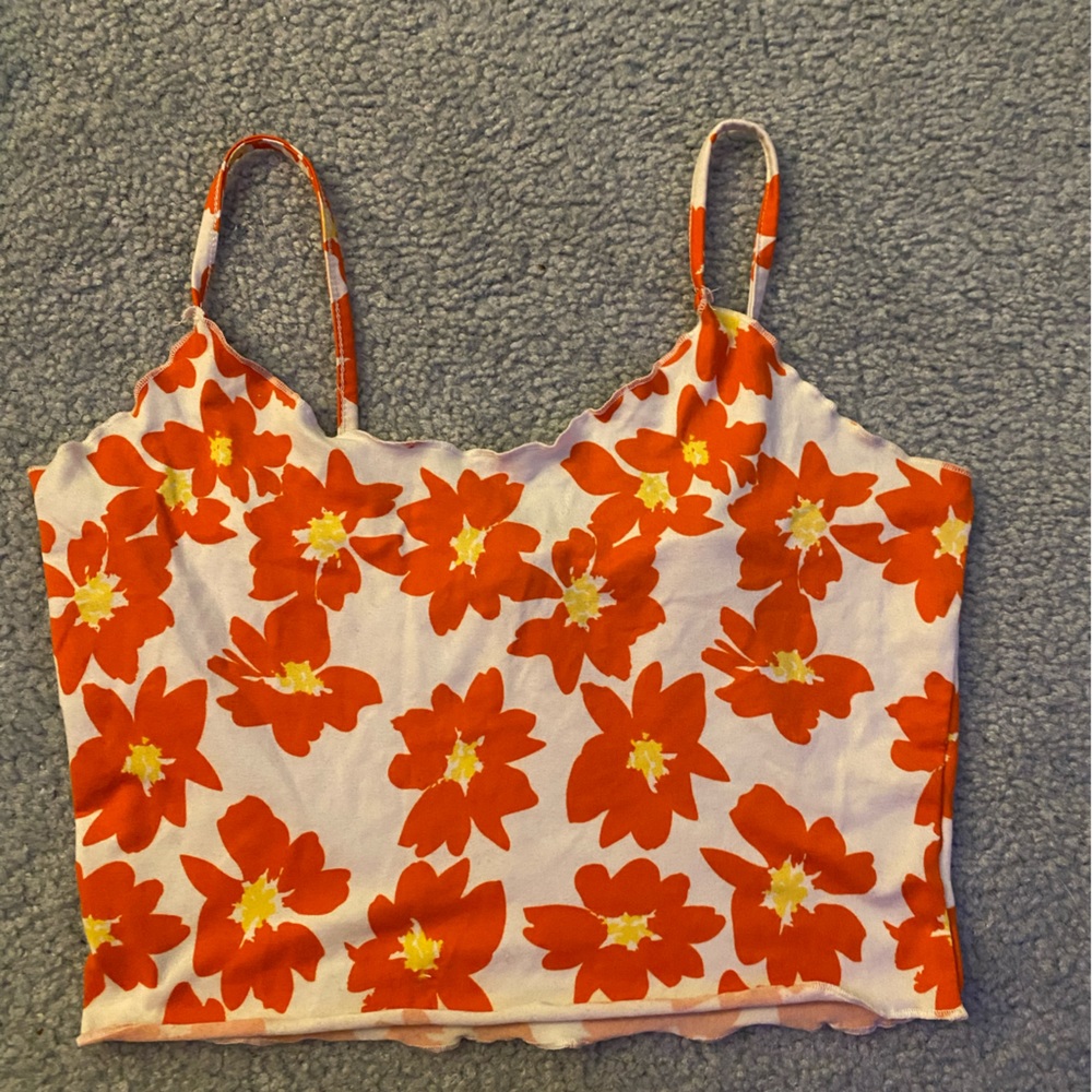 floral tank top